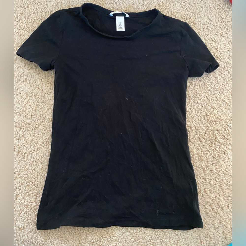 H&M Black Short Sleeve Tee